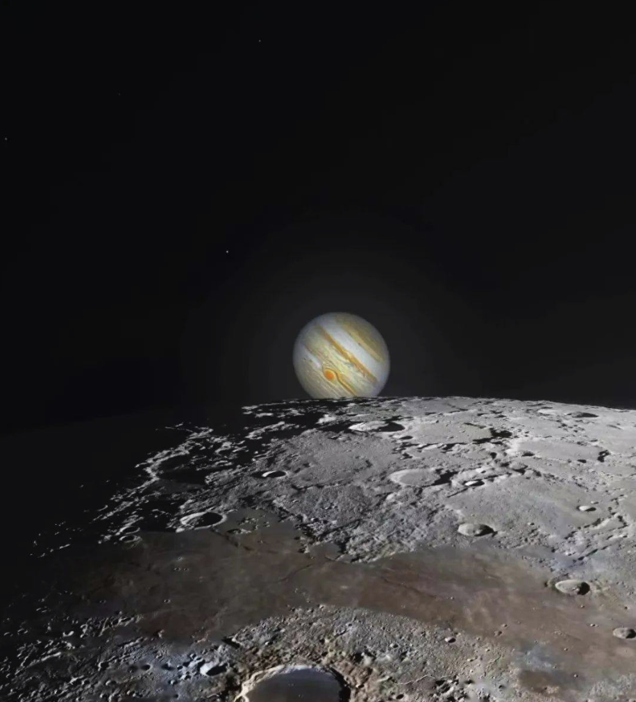 9月6日，月球靠近木星，月掩木星