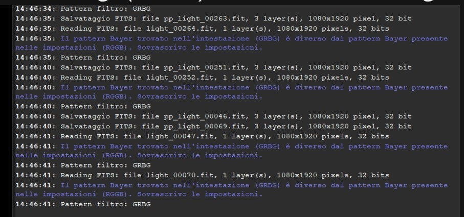 CONTEXT: OVERRIDING BAYER PATTERN SETTINGS WHEN STACKING "LIGHTS" FILES ...