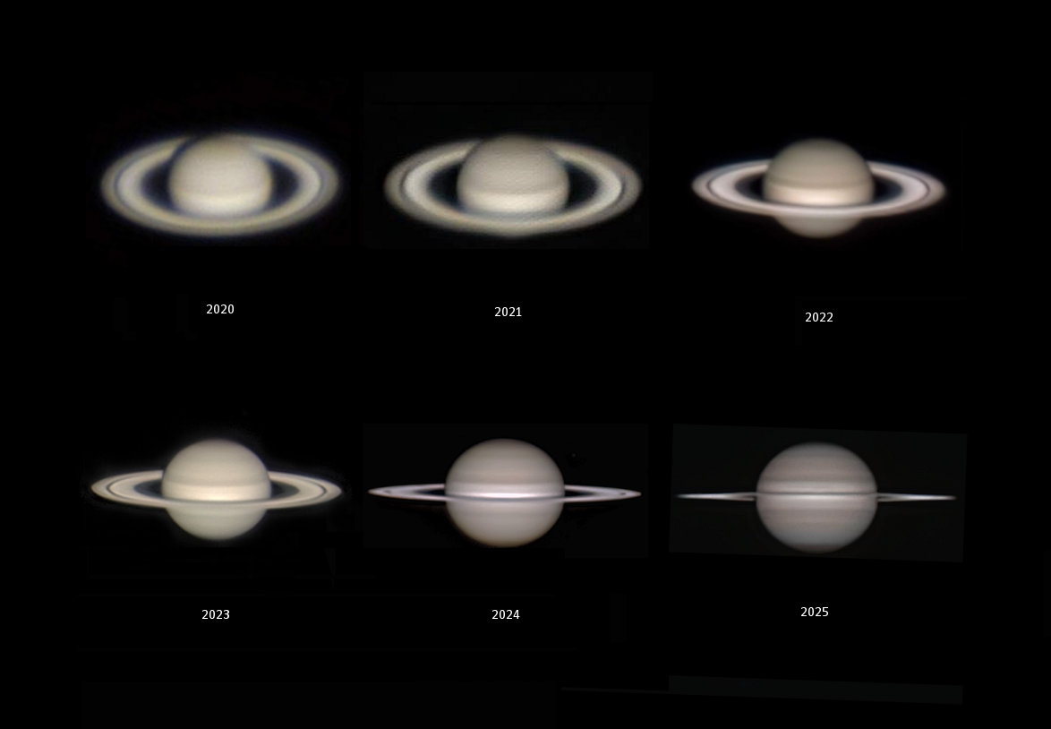 All 6 Time Rings Explained Six Years of Saturn's Changing Rings